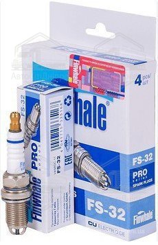Свічка запалювання FS32 (2112-3707010, ВАЗ-2112 16 кл., 3-х електродні, компл. 4 шт.) Finwhale