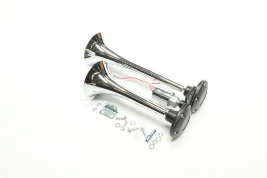 Сигнал дудка SL-1008C (24V, 230/295мм, хром, компл. 2 шт.) <ДК>