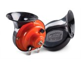 Сигнал звуковий LA 180402 (12В, 2 конт., ракушка, компл. 2 шт., червоно-чорний) LAVITA