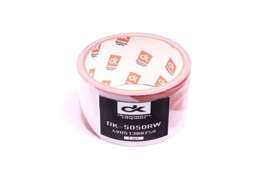 Стрічка сигнальна чевоно-біла 50 мм * 50 м <ДК>