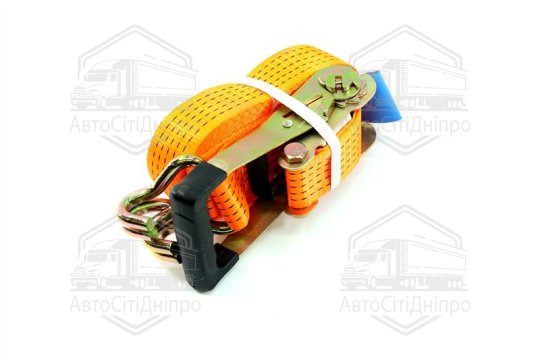 Стяжка вантажу, 5t. 50mm.x8m.(0.5+7.5) прогум. ручка <ДК>
