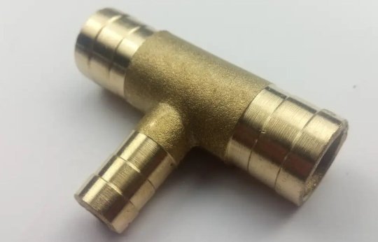 Трійник патрубків опалювача 16*10*16 (бронза) Белебей