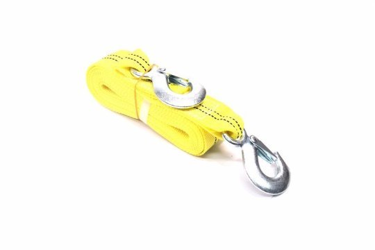 Трос буксирувальний 3т. 50мм. 4,5м. С-гак, жовтий <ДК>