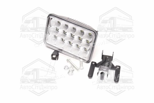 Фара LED прямокутна 45W, 15 ламп, 110 * 170мм, широкий промінь <ДК>