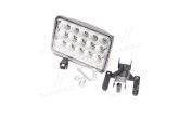 Фара LED прямокутна 45W, 15 ламп, 110 * 170мм, широкий промінь <ДК>