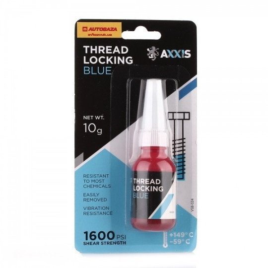 Фіксатор різьби AXXIS синій (видалений) 10г