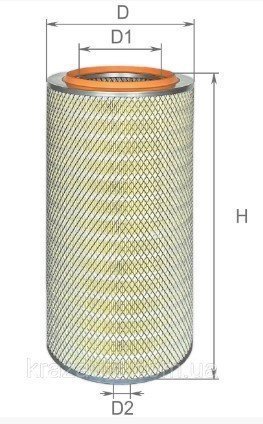 Фільтр повітряний AF0739 (КрАЗ-65055) ALPHA FILTER