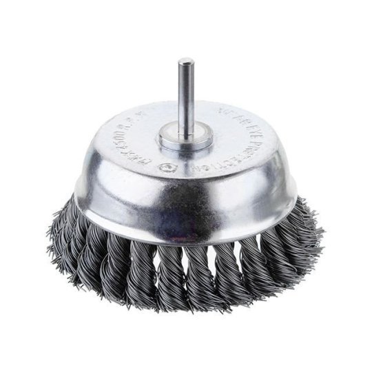 Щітка дротяна торцева для дрилі D=100 мм INTERTOOL