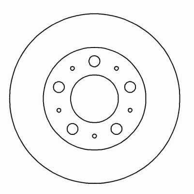 Диск гальмівний SEAT/VW TOLEDO/CADDY/GOLF/VENTO передн. (вир-во ABS)