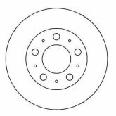 Диск гальмівний ALFA ROMEO FIAT LANCIA передн. (вир-во ABS)