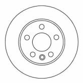Диск гальмівний VW T4 задн. (вир-во ABS)