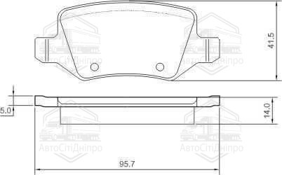 Колодка гальм. диск. NISSAN/OPEL/RENAULT PRIMASTAR/VIVARO/TRAFIC задн. (вир-во ABS)