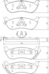 Колодка гальм. диск. OPEL/RENAULT MOVANO/MASTER передн. (вир-во ABS)