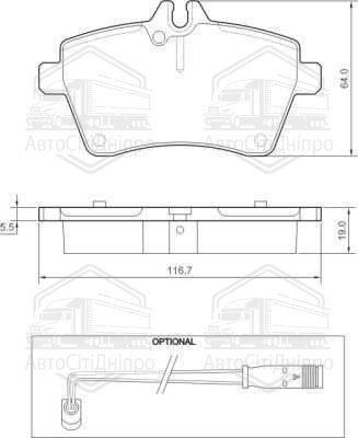 Колодка гальм. диск. FORD GALAXY 06-,S-MAX 06-;VOLVO S60,V60 10- задн. (вир-во ABS)