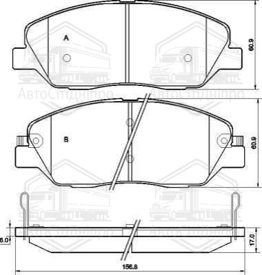 Колодка гальм. диск. BMW X5 задн. (вир-во ABS)