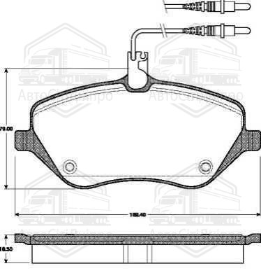 Колодка гальм. диск. HONDA CR-V III передн. (вир-во ABS)