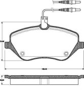 Колодка гальм. диск. HONDA CR-V III передн. (вир-во ABS)