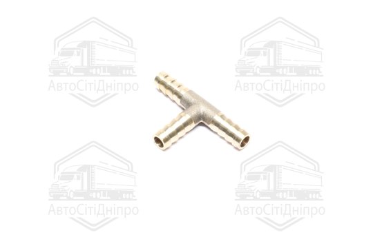 З'єднувач на шланг (трійник, латунь) Т-обр. 8*8*8мм (AIRKRAFT)