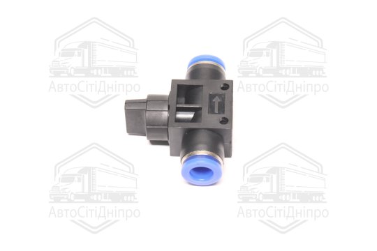 З'єднання цангове PU/PR з регулюванням подачі повітря (пряме, шланг) 8мм (AIRKRAFT)