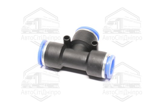 З'єднання цангове PU/PR (Т-обр., шланг) 12мм (AIRKRAFT)