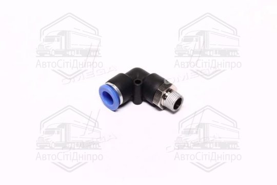 З'єднання цангове для шлангів PU/PR (Г-обр., шланг - зовніш. різьблення) 8ммX1/8"(AIRKRAFT