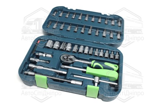 Набір головок і біт 46 од., Квадрат 1/4 CR-V <ARMER>