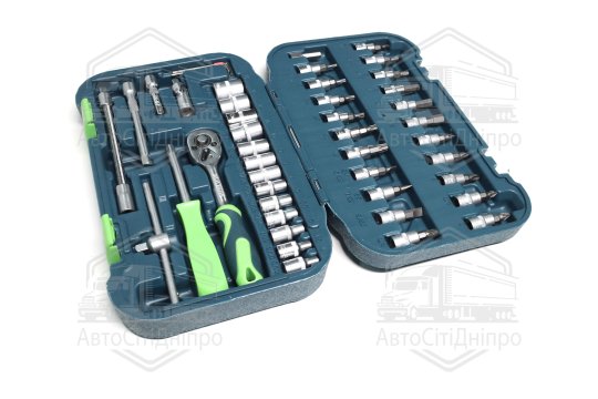 Набір головок і біт 46 од., Квадрат 1/4 CR-V <ARMER>