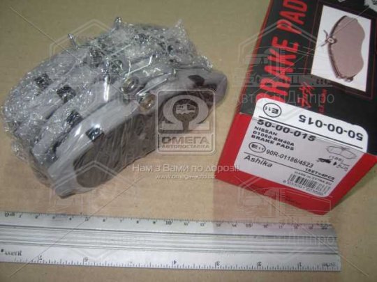Колодки гальмівні передні дискові NISSAN ALMERA (вир-во ASHIKA)