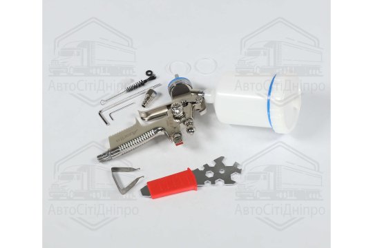 Краскопульт пневматичний LVMP верх.пласт.бачок 600мл, форсунка-1,4мм (AUARITA)