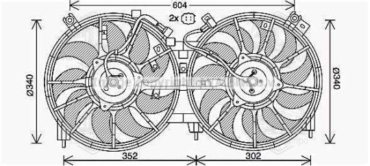 Вентилятор салону NISSAN MICRA/NOTE (вир-во AVA)