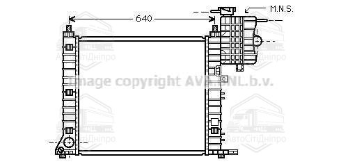 Радіатор охолодження MERCEDES VITO II W639 (03-) (вир-во AVA)