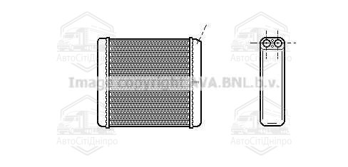 Радіатор обігрівача HEAT VECTRA B+AC 95-99 (Ava)