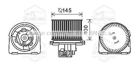 Електродвигун Vivaro  + /+ AC 09/00- (AVA)