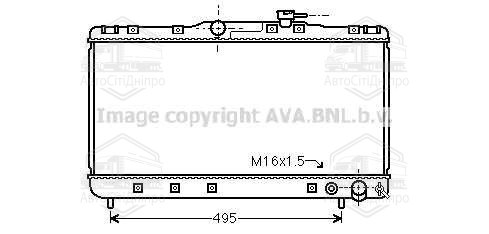 Радіатор охолодження TOYOTA Camry VI (V40) (вир-во AVAl)