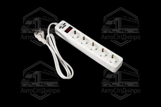 Мережевий фільтр-подовжувач з USB2 Optima Base 5 1,5m WHITE провід 3*0,75мм2<AXXIS>