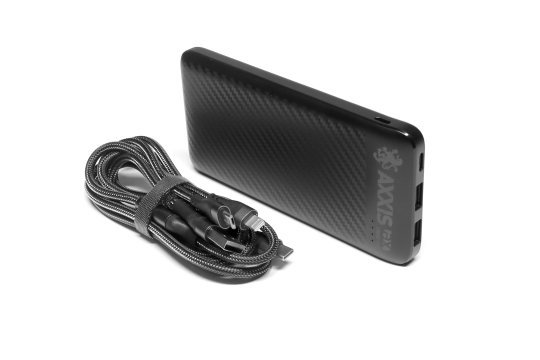 Повербанк 10000mAh, Fast Charge 5V2.1A + кабель зарядки <AXXIS>