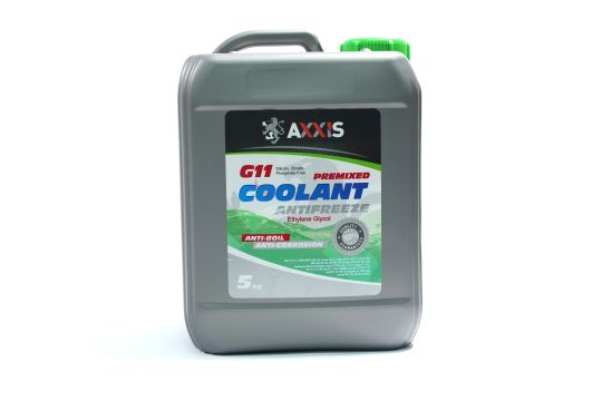 Антифриз GREEN G11 Сoolant <AXXIS> (зелений) (Каністра 5кг)