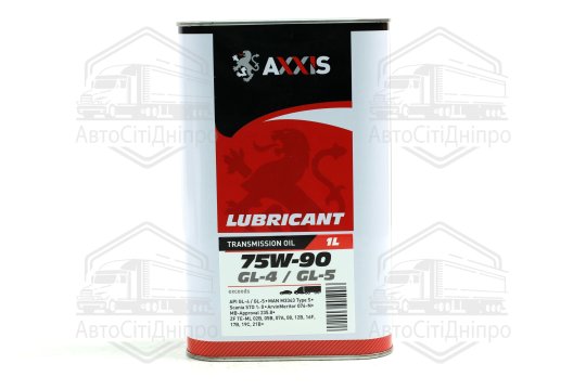 Олива трансміс. AXXIS 75W-90 GL-4/GL-5 (Каністра 1л)