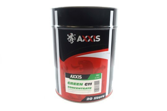 Антифриз <AXXIS> GREEN концентрат G11 (-80C) зелений (Каністра 20л/22,4кг)