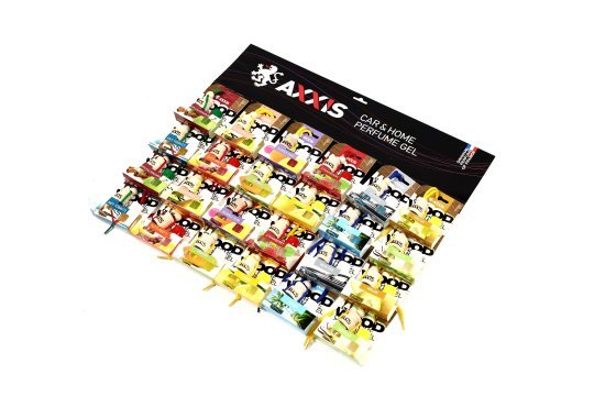 Ароматизатор AXXIS "MIX Wood DUOS" на планшеті 24шт (12 ароматів)