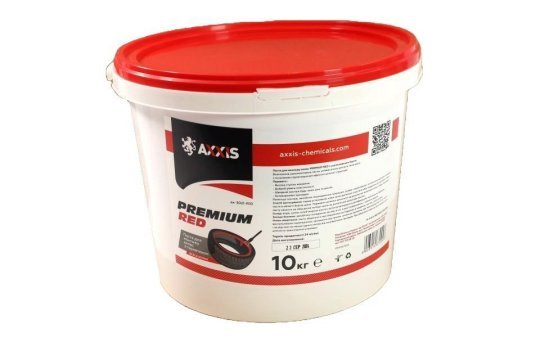 Паста для монтажу колес PREMIUM RED з ущільнювачем бортів 10кг <AXXIS>