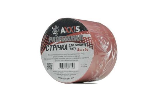 Скотч для ремонту тенту PROFESSIONAL 8см*5м (червоний) <AXXIS>