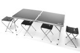 Стіл розкладний металевий + 4 стільці <AXXIS>