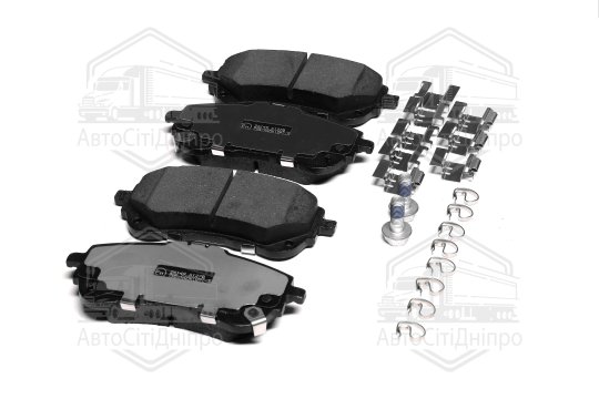 Колодки гальмівні дискові передні з кріпленням Toyota Corolla XII 18- (вир-во Blue Print)