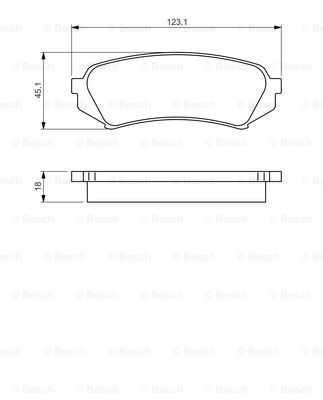 Колодка гальм. диск. LEXUS/TOYOTA LX470/LANDCRUISER 100 задн. (вир-во Bosch)