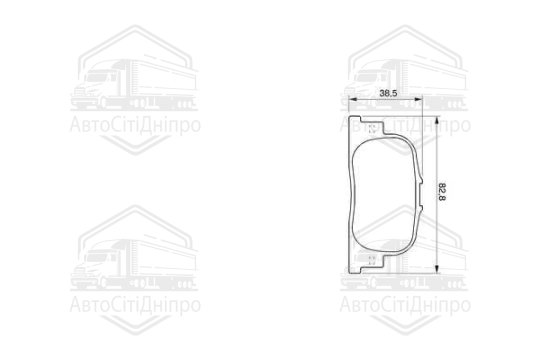 Колодка гальм. диск. TOYOTA CAMRY задн. (вир-во Bosch)