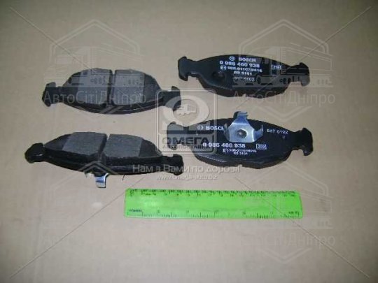 Колодка гальм. диск. DAEWOO LANOS 1.5/1.6 (KLAT), NEXIA передн. (вир-во Bosch)