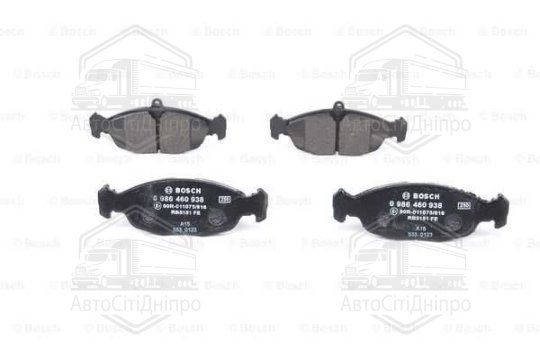 Колодка гальм. диск. DAEWOO LANOS 1.5/1.6 (KLAT), NEXIA передн. (вир-во Bosch)