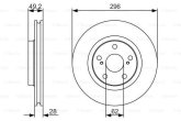 Диск гальмівний TOYOTA AURIS передн. (вир-во Bosch)
