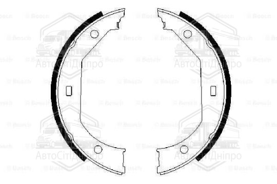 Колодка стоянкового гальма BMW 3(E46) 5(E39) (вир-во Bosch)